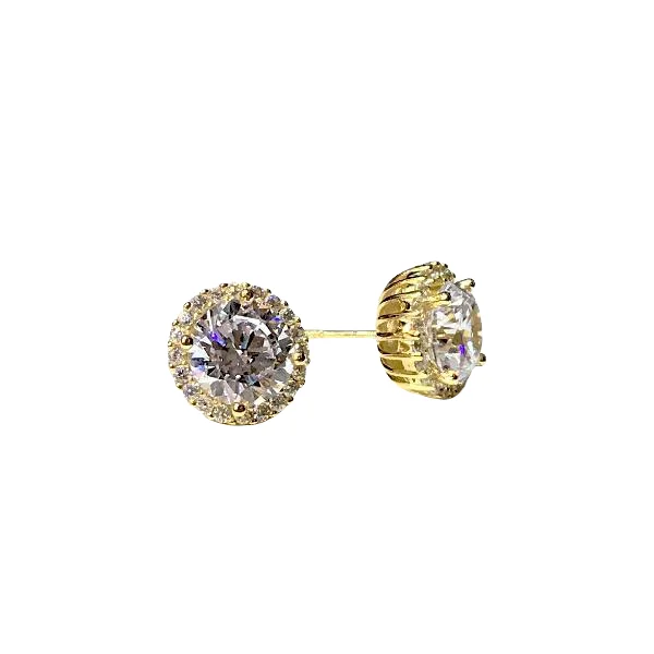 Fashion Earrings for Teenagers-Adriene Round (M) Studs