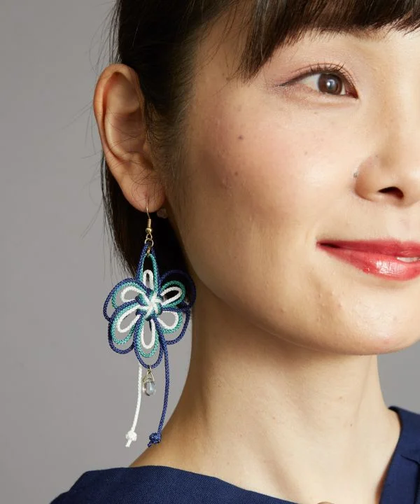 Color Changing Earrings-Braid Flower Earrings