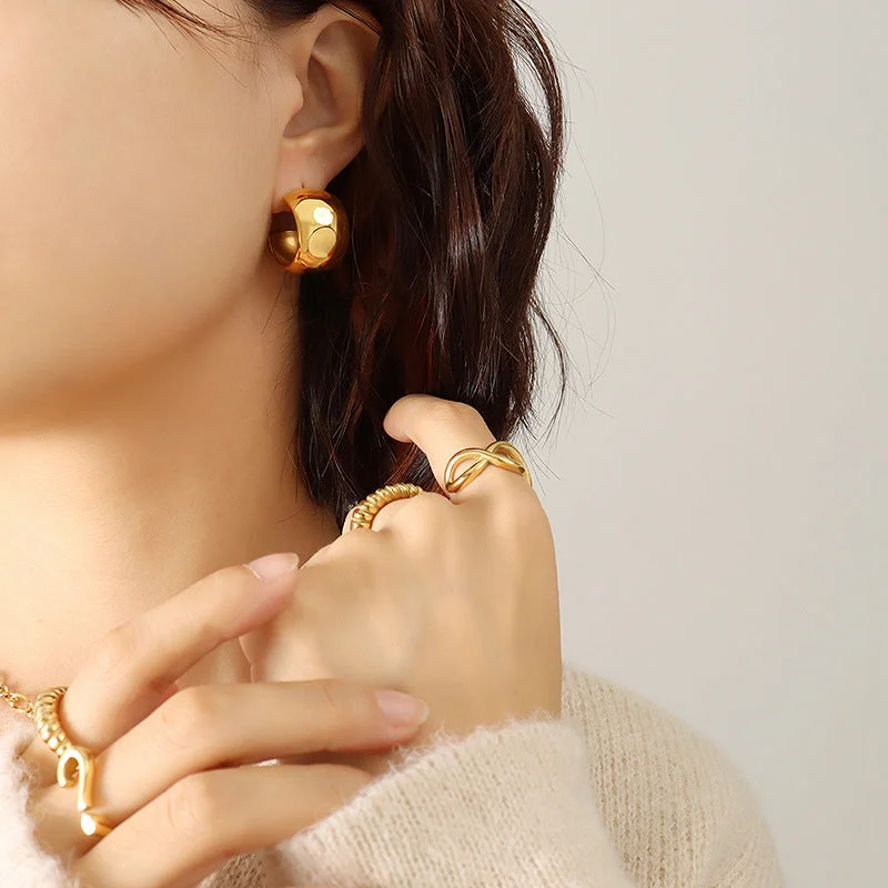 F578-gold Earrings