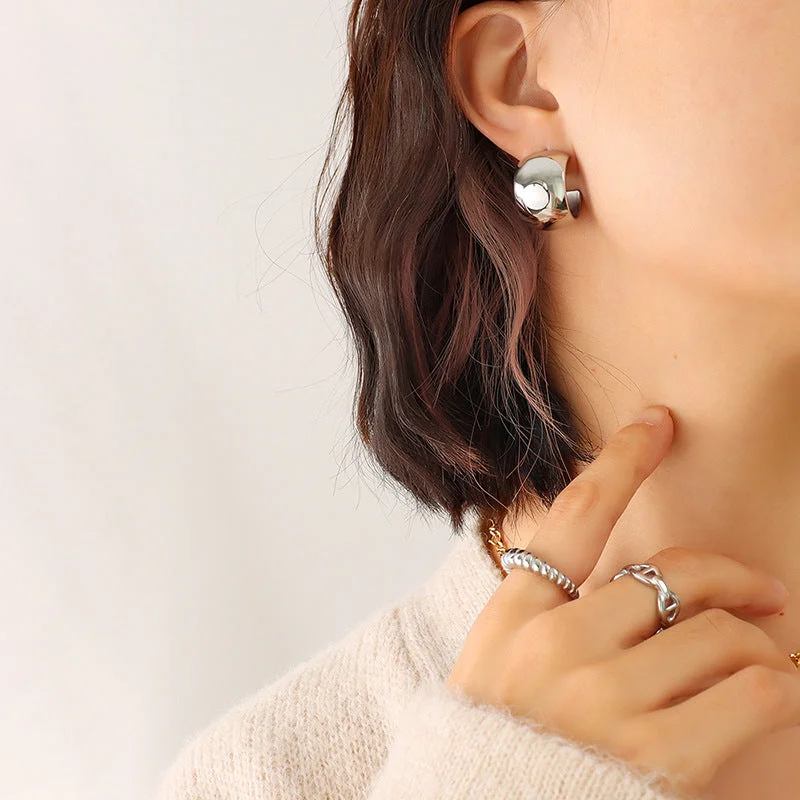 F578-steel Earrings