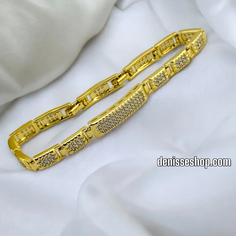 Simple Gold Link Bracelet-14K WOMEN FASHION BRACELET BR614