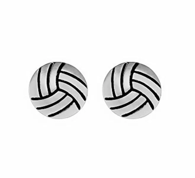 Custom Drop Earrings-Volleyball Stud Earrings