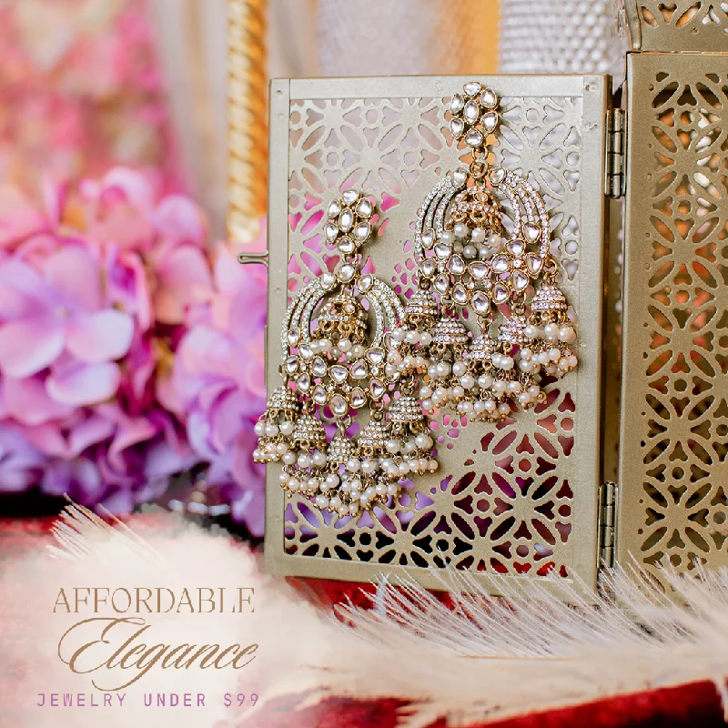 Opal Drop Earrings-Saumya Earrings