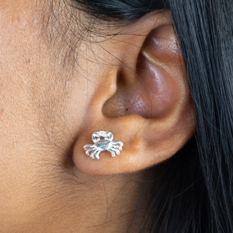 Bohemian Style Earrings-Crab Cancer Stopper Stud Earring