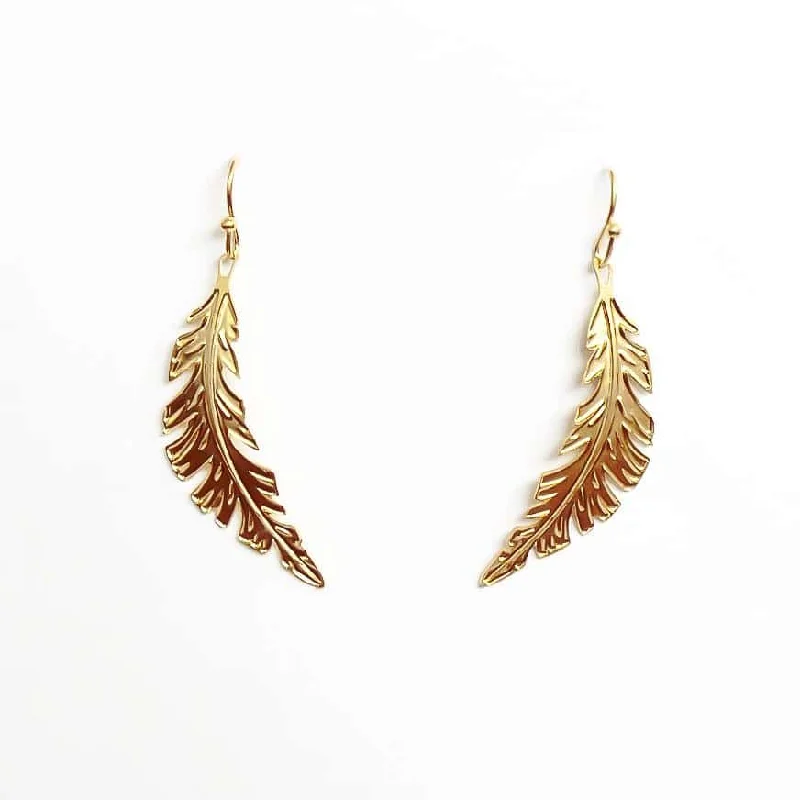 Cute Pearl Earrings-Feather Earrings