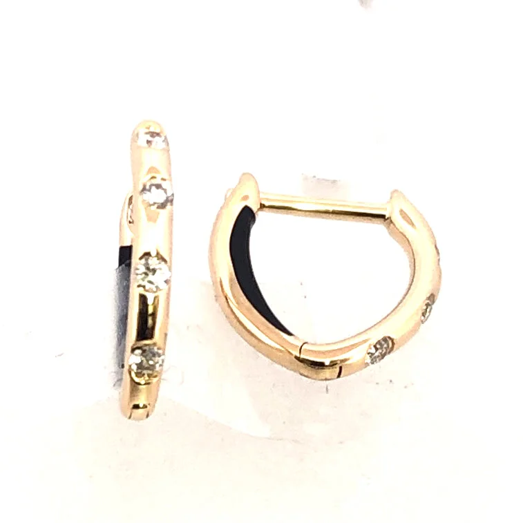 Large Hoop Drop Earrings-Venetti Huggie Earrings