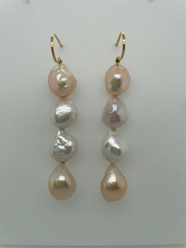 Handcrafted Earrings for Women-SPECIAL: Freshwater Pearl Drop Earrings