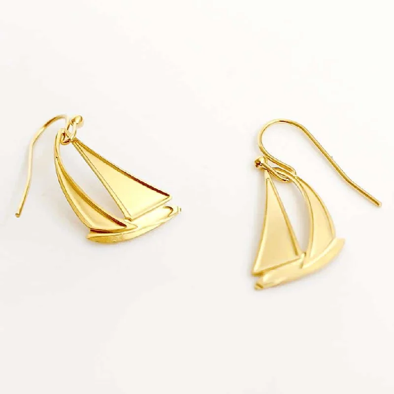 Luxury Fashion Earrings-Sailboat Earrings