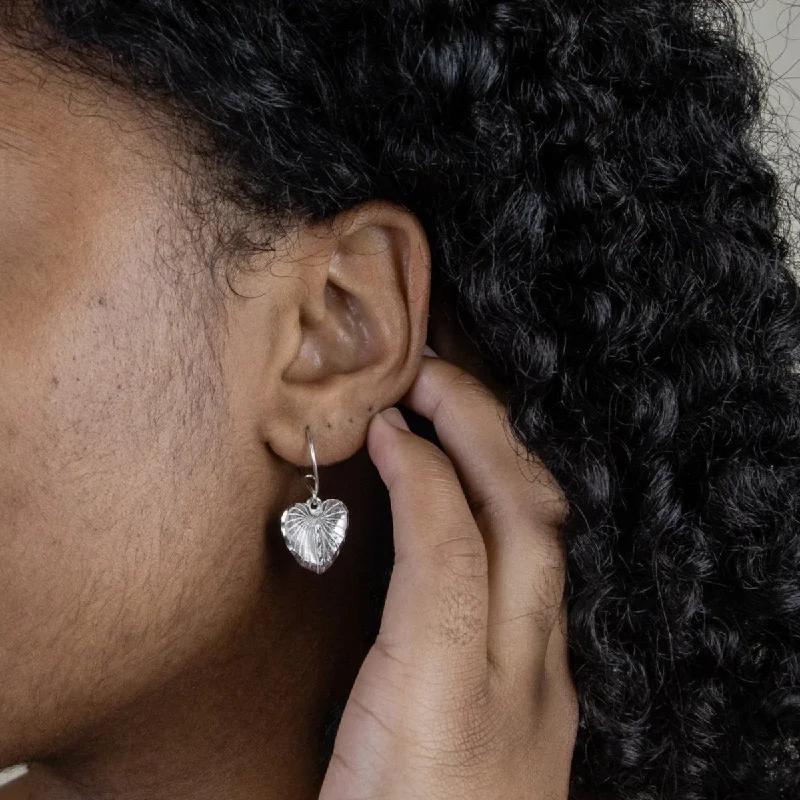 Simple Diamond Earrings-Caribbean Large Anthurium Flower Hanging Earring