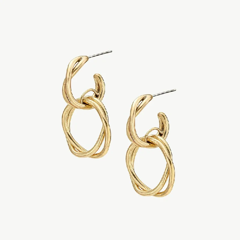 Rose Gold Earrings for Girls-Nia Earrings