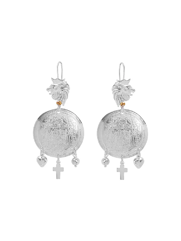 Wedding Earrings for Bride-Leone Earrings