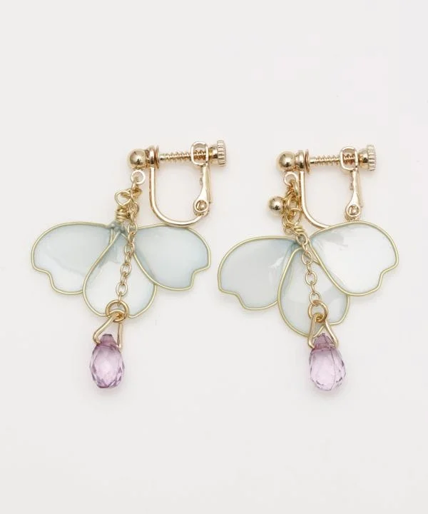 Elegant Drop Earrings-HARU-NISHIKI Sakura Clip Earrings