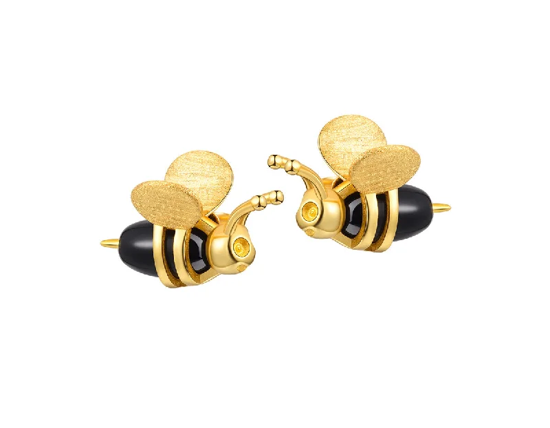 Bold Statement Earrings-Dripping Honey & Bee Earring