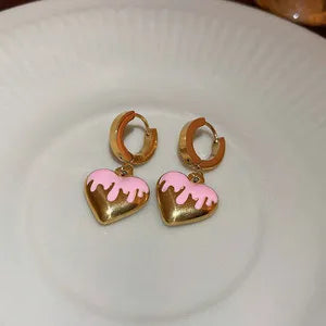 61# Ear Clip-Golden Heart