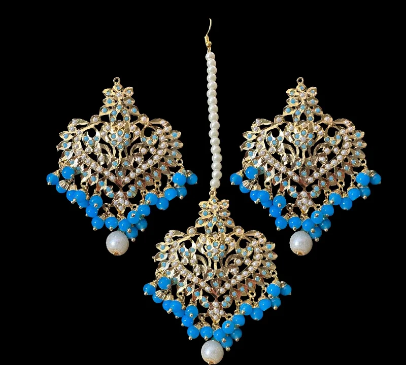 Cute Drop Earrings-DJET106 Afreen feroza  earrings tika ( SHIPS IN 4 WEEKS )