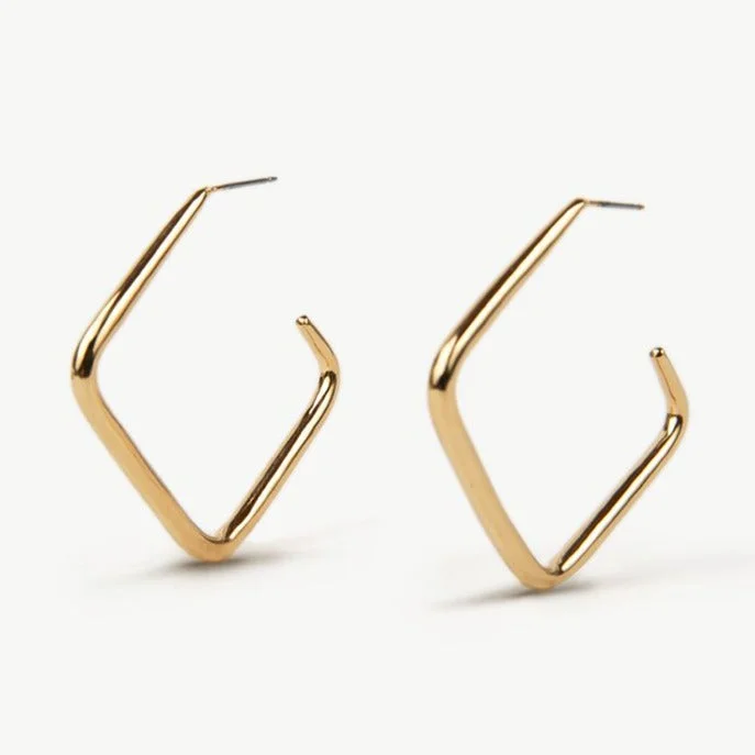 Simple Gold Earrings-Laini Maxi Hoop