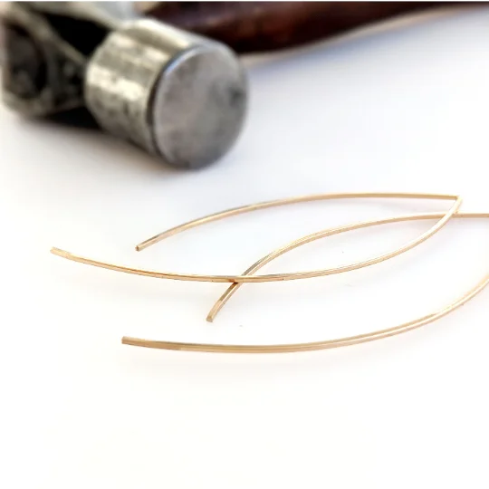 Classic Round Earrings-Swoop Earrings in 14K Gold Fill