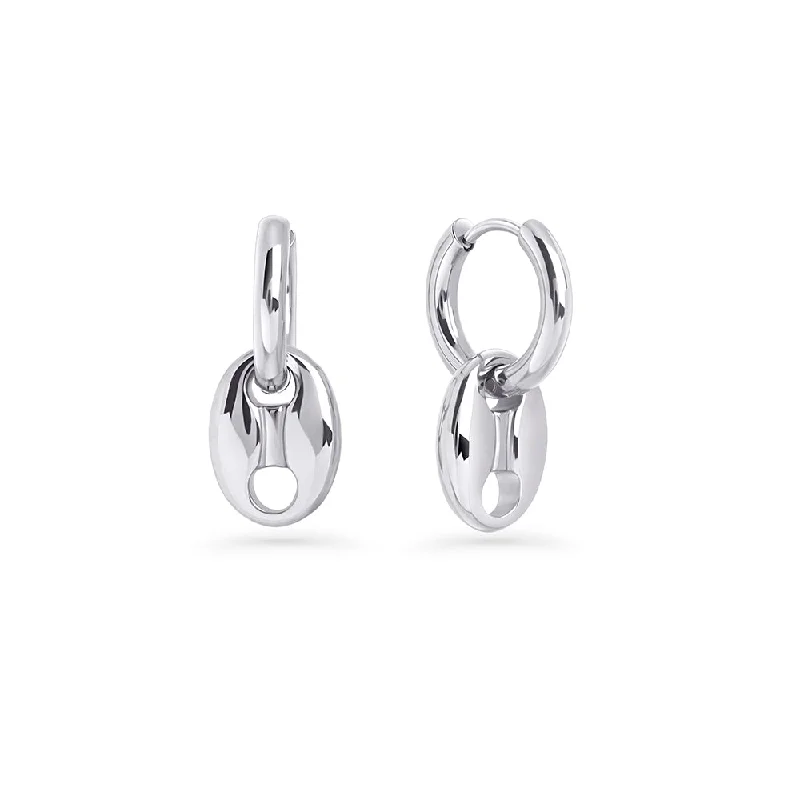 Geometric Earrings for Women-Brittany II Huggie Earrings