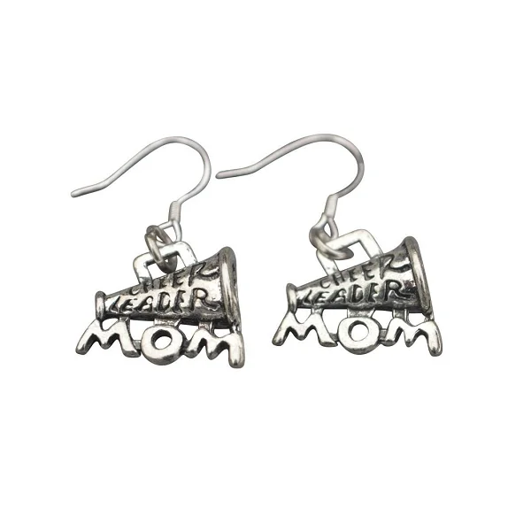 Simple Hoop Earrings-Cheer Mom Earrings for Cheerleading Moms