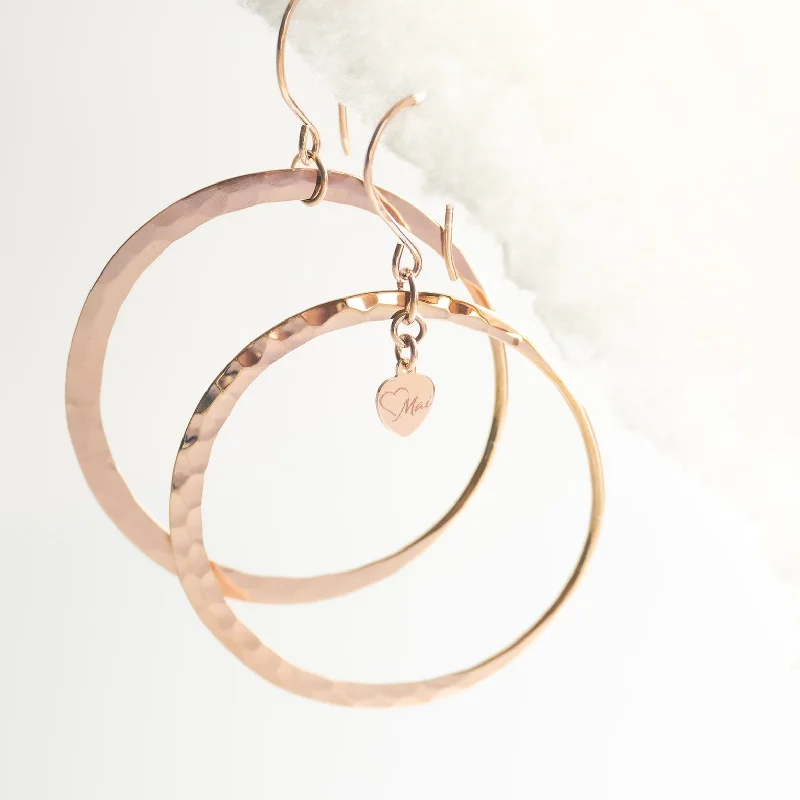 Clear Crystal Earrings-Signature Luna Hoops