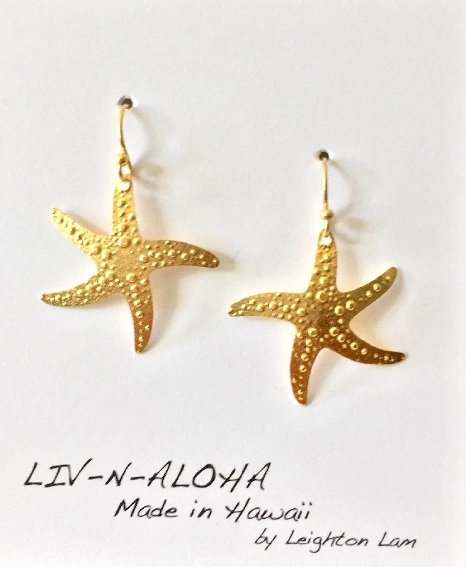 Casual Silver Earrings-Set of 4 - Starfish Earrings