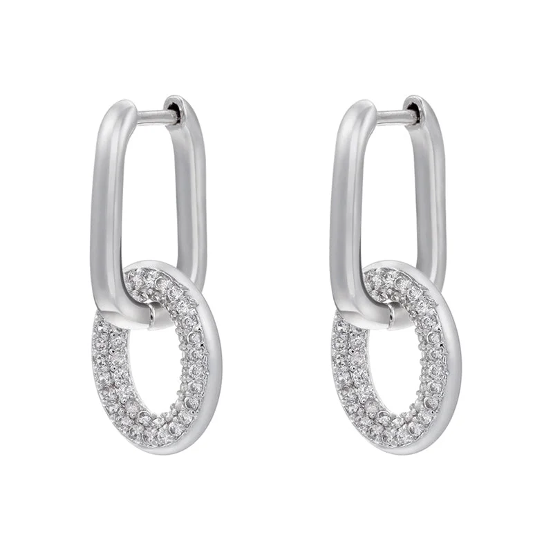 Ve897 White Gold Color Ring 1 Pair