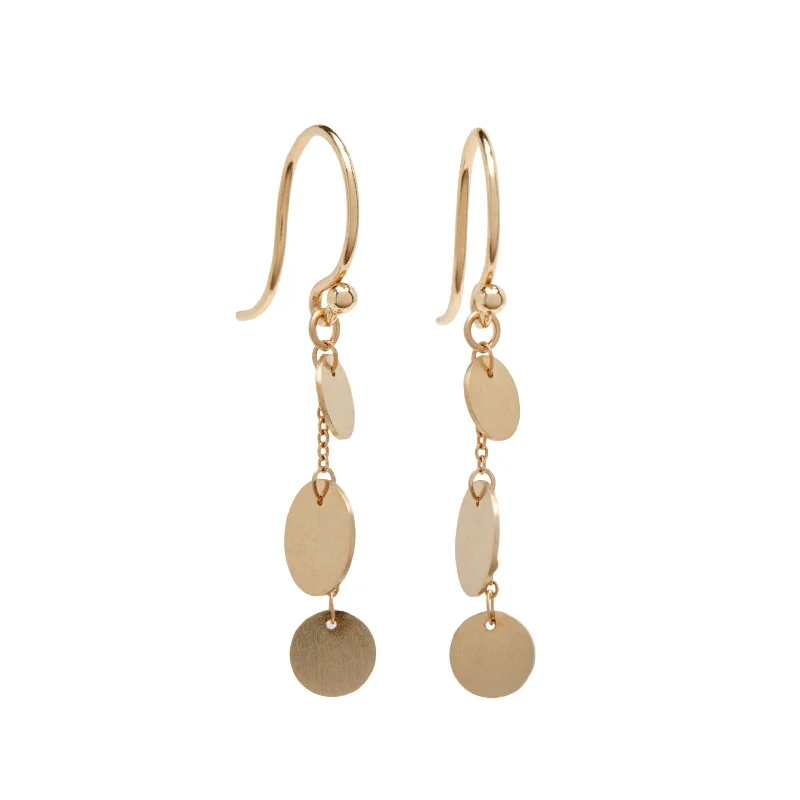 Chic Hoops for Women-<!--ER939-->petite confetti earrings