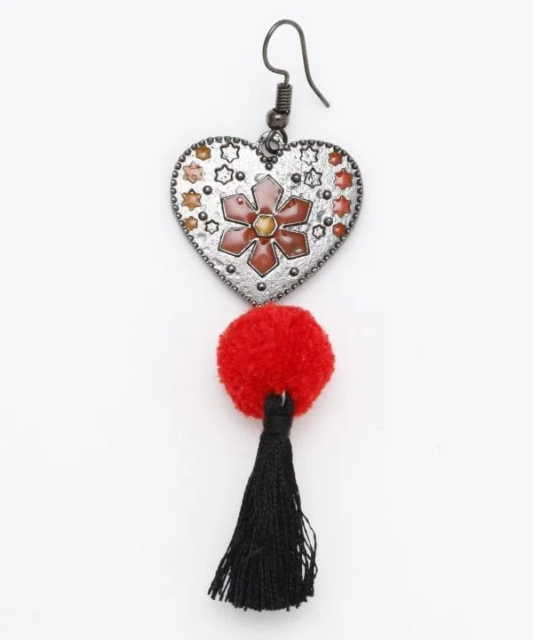 Diamond Drop Earrings-Mexican Heart Earring (1pc)