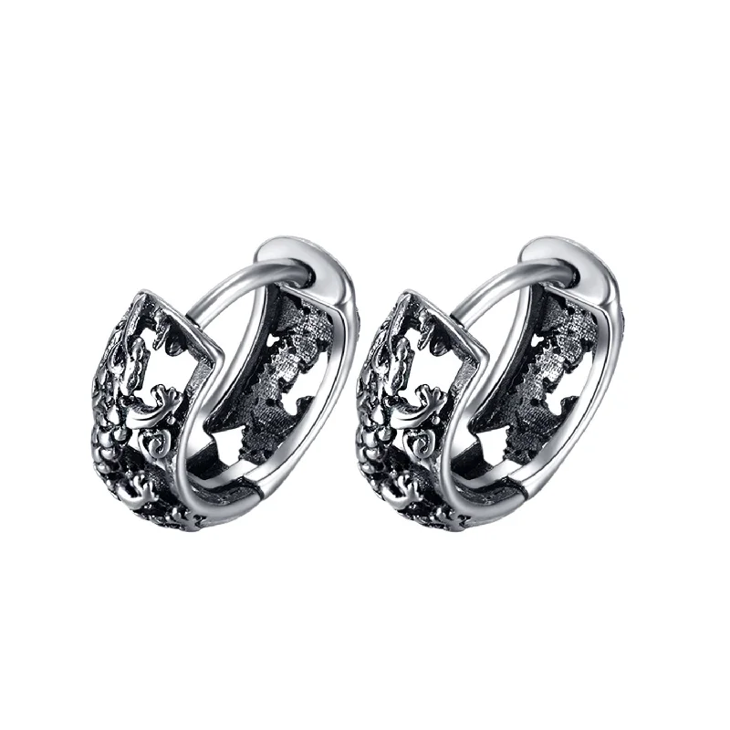 [733] Steel Ear Studs