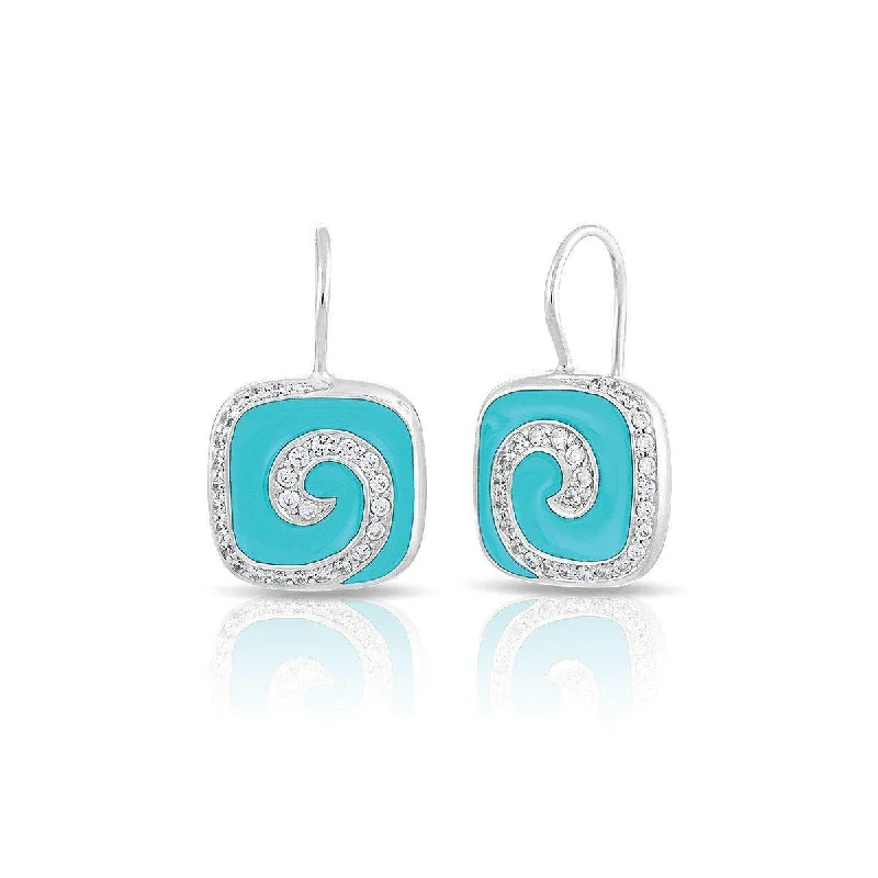 Colorful Drop Earrings-Swirl Earrings