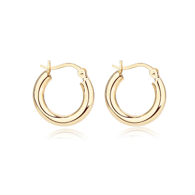 Diamond Drop Earrings-Tattoo - Bold Small Hoops