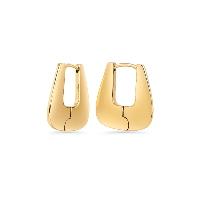 Sterling Silver Earrings-Katia Huggie Earrings