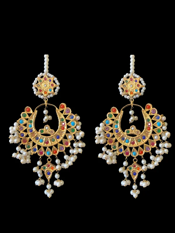 Simple Diamond Stud Earrings-DER378 multicolor Pakistani kundan statement chandbali earrings DER19 (READY TO SHIP)  )