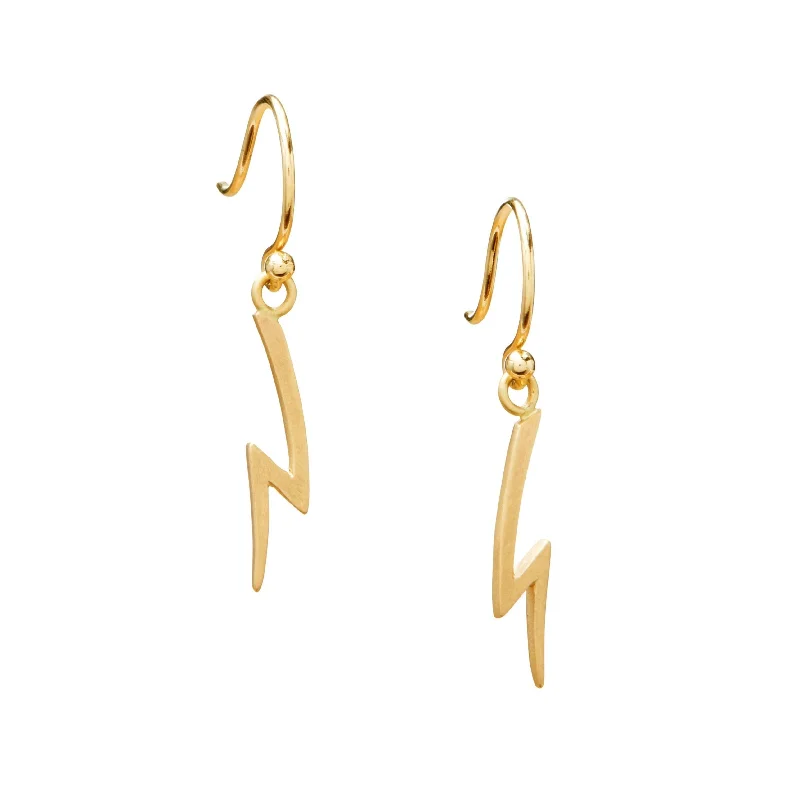 Rose Gold Stud Earrings-<!--ER996-->hanging lightning bolt earrings