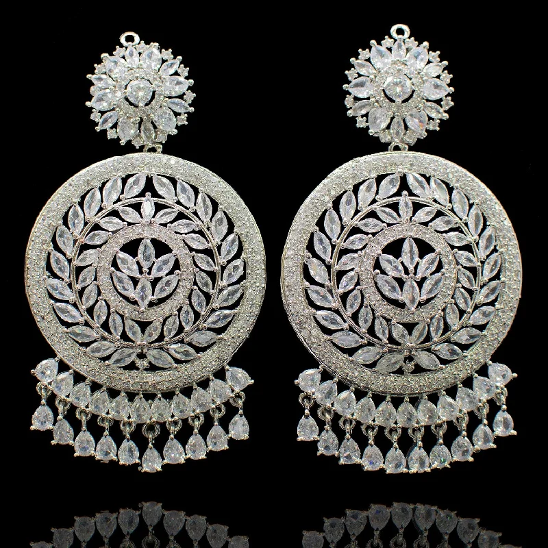 Gold Chain Earrings-Alveena Earrings