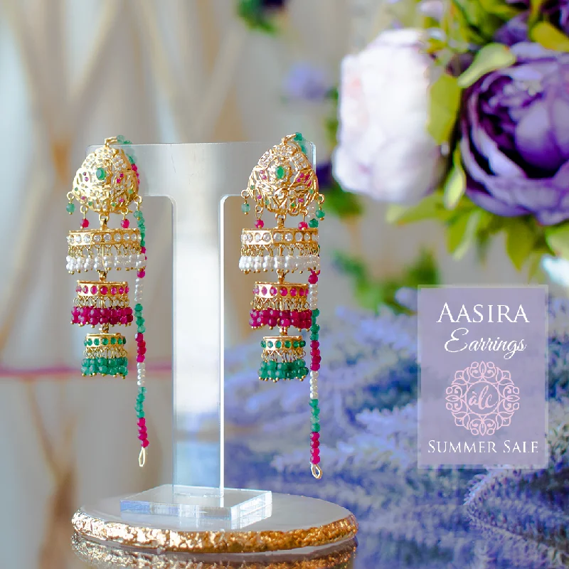 Artistic Metal Earrings-Aasira Earrings