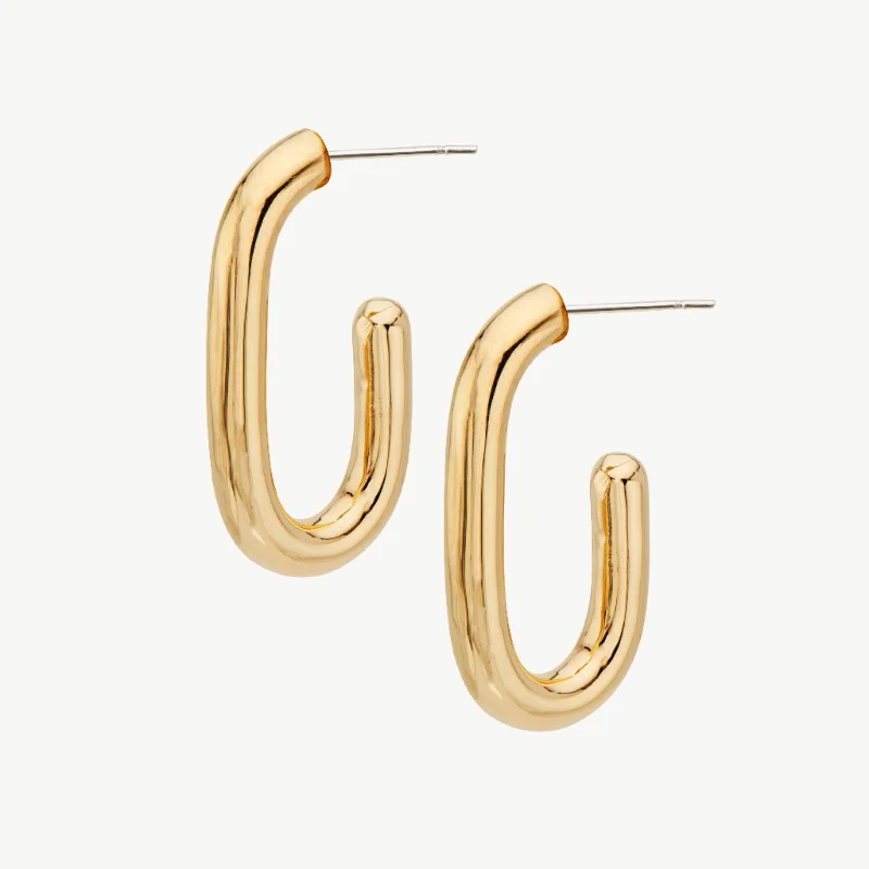 Double Hoop Earrings-Tumba Capsule Hoop Earrings