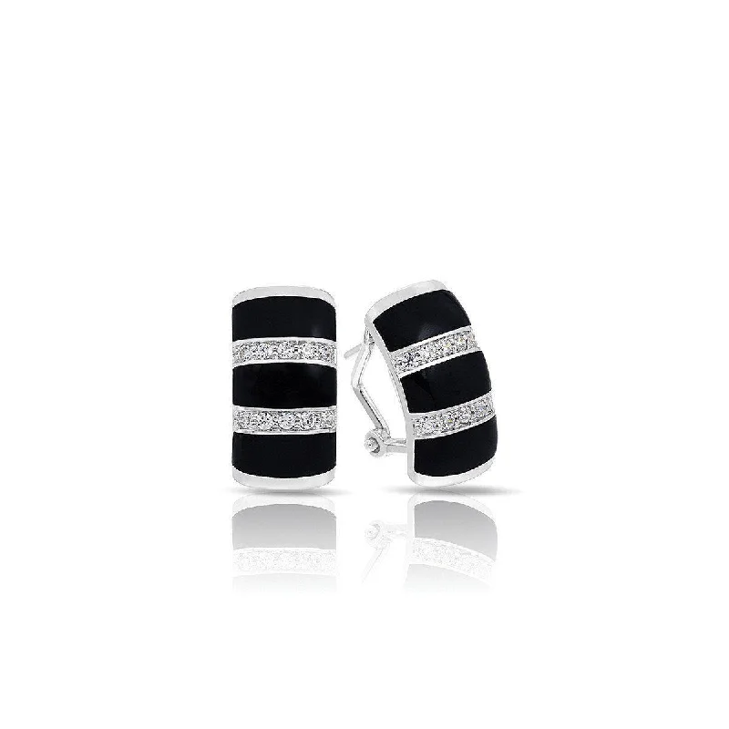 Unique Statement Earrings-Regal Stripe Earrings