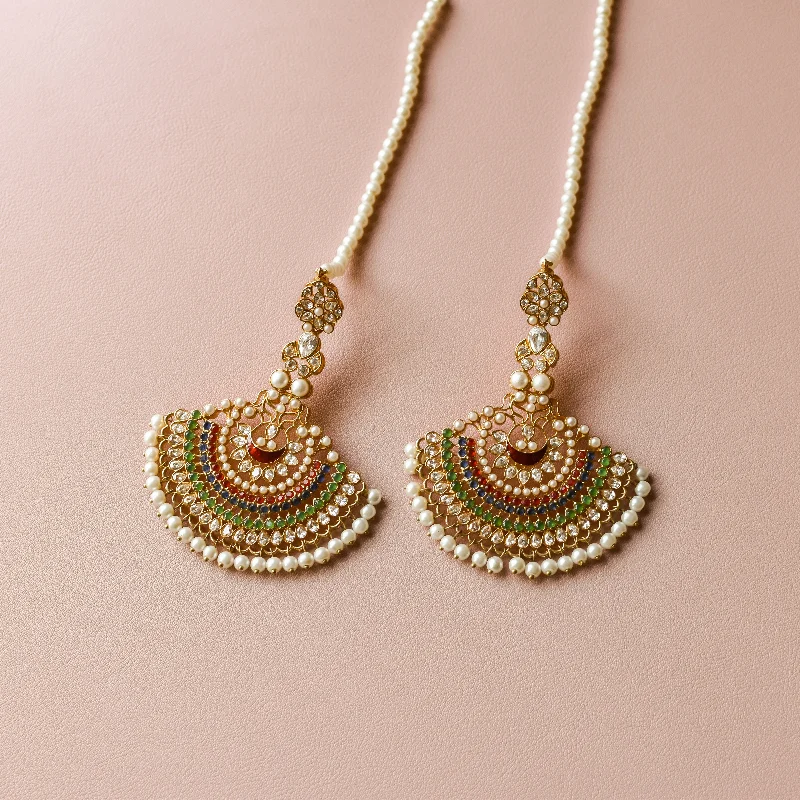 Antique Gold Earrings-Shafak Earrings