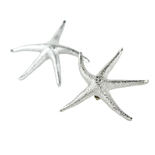 Floral Drop Earrings-Large Starfish Stud Earrings