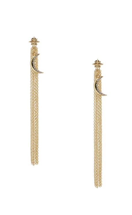 Trendy Hoop Earrings-Lunar Shower by Ettika