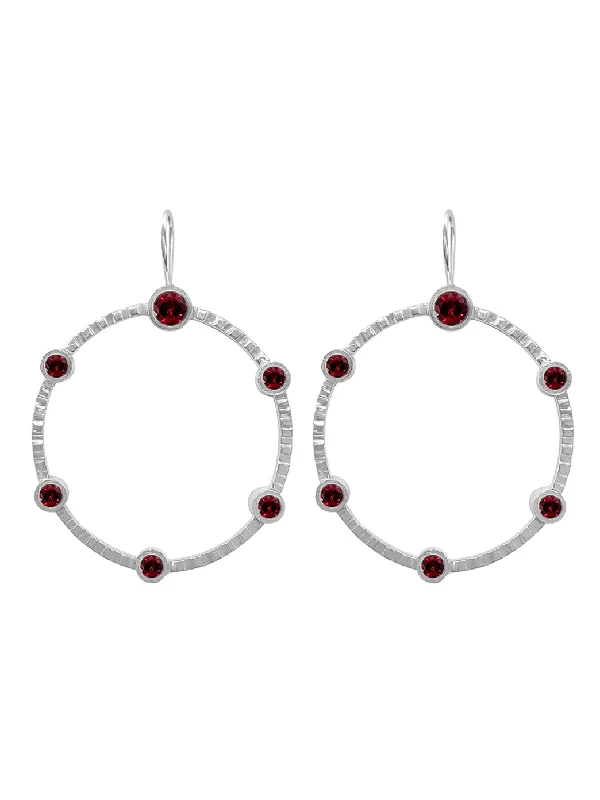 Bold Drop Earrings-Tivoli Round Earrings