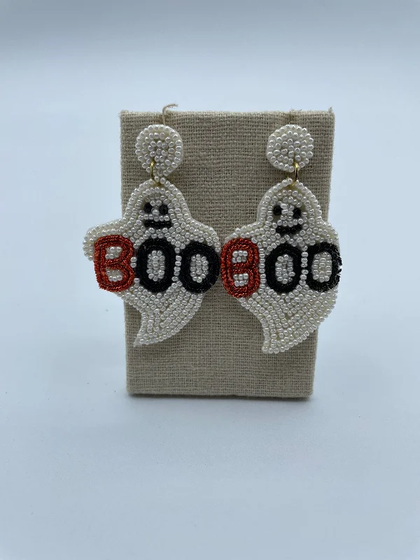 Large Hoop Earrings-Boo Earrings