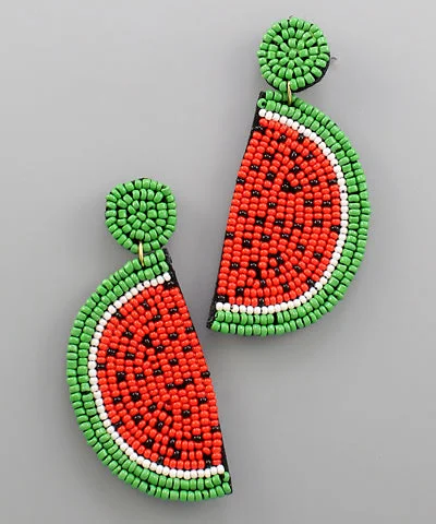 Bridal Earrings for Weddings-A Slice of Watermelon Earrings