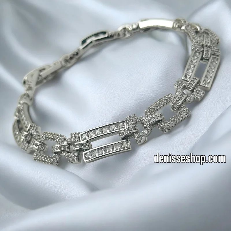 Silver and Pearl Bracelet-SILVER LUXURY BRACELET BR620