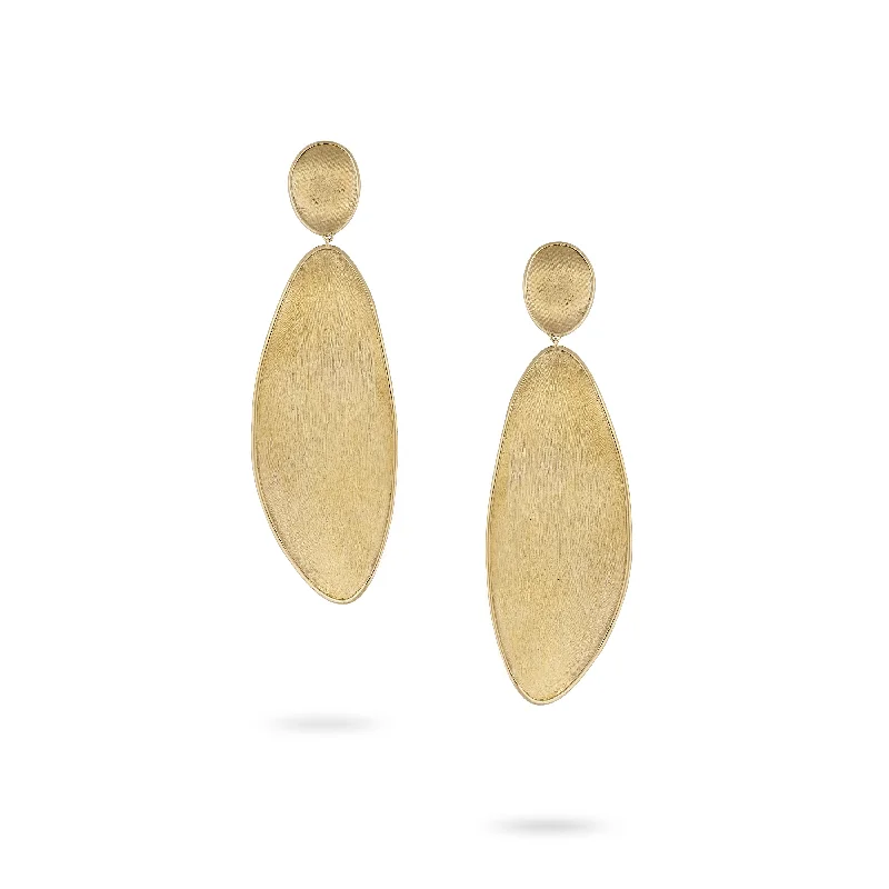 Simple Gemstone Earrings-Marco Bicego Alta Gold Earrings