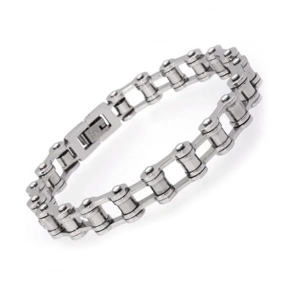 Personalized Bracelet for Her-Unique & Co Stainless Steel Bike Chain Bracelet