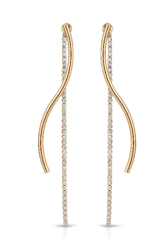 Statement Earrings for Weddings-Spin Around Linear Dangle Earrings