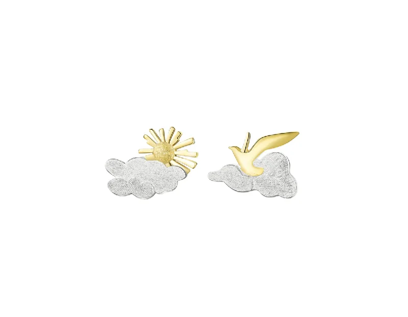 Elegant Wedding Earrings-Sunrise Moment Bird Earring