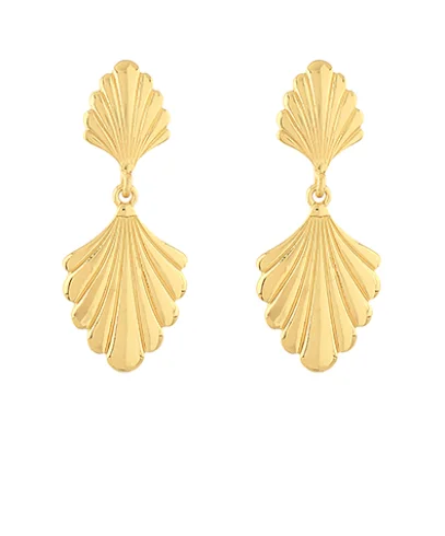 Luxury Diamond Earrings-Double Shell Earrings